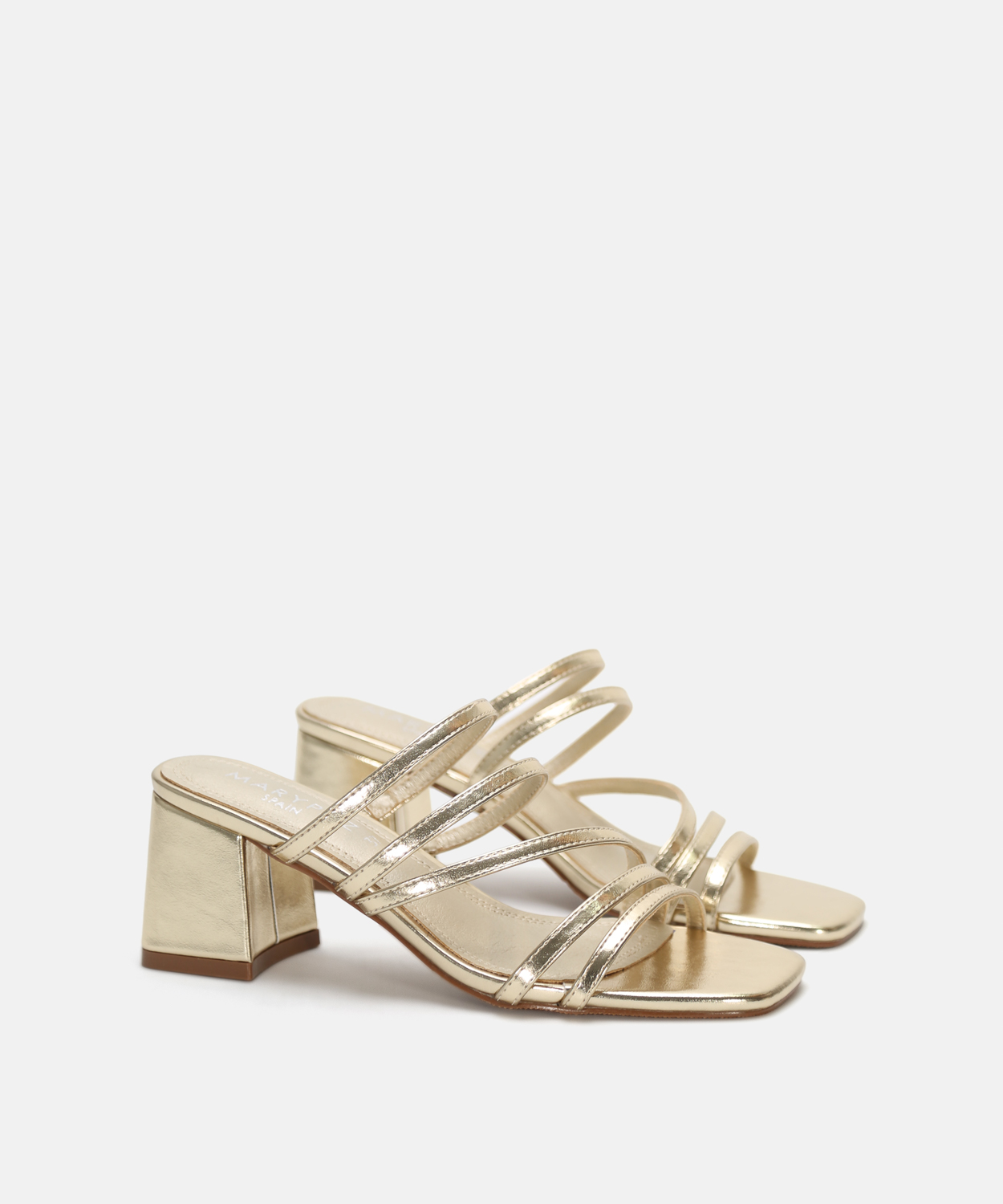 Sandalia tac&oacute;n tiras image number null